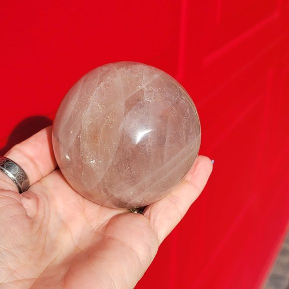 Blue Rose Quartz Sphere - Picture 4 of 5